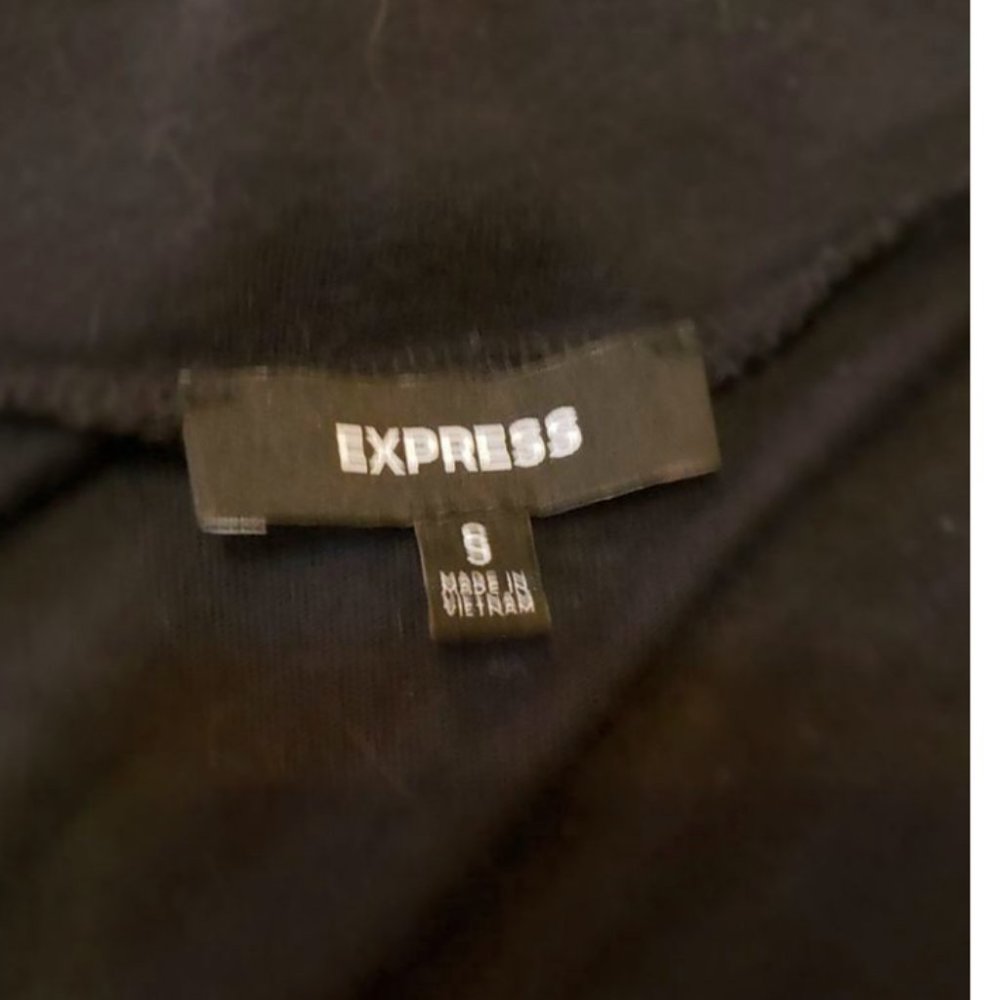 Express Black Lightweight Open Jacket – Cotton Blend – Size S - Picture 6 of 11